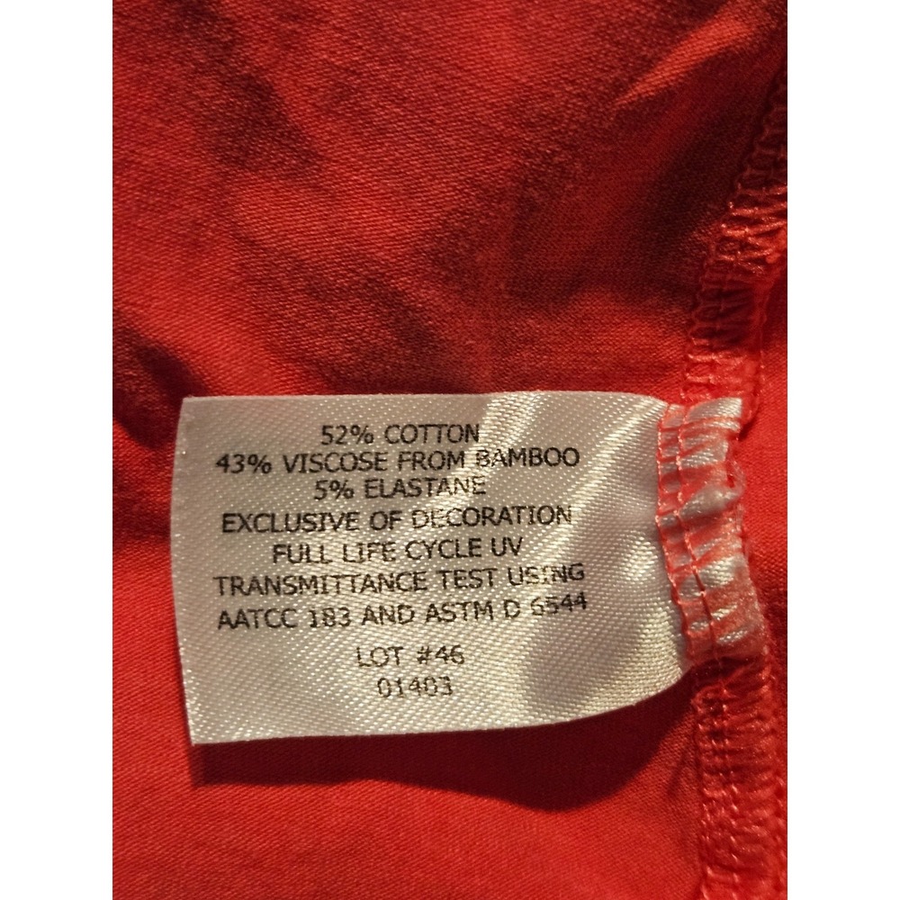 COOLIBAR Catalina Beach Cover Up Dress Hooded UPF 50+ Coral Size XL - Picture 4 of 6